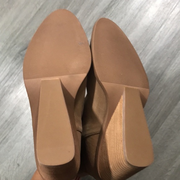 Dr. Scholl’s New Original Collection Mania Toasted Coconut Leather Wedge Boots - Picture 7 of 10